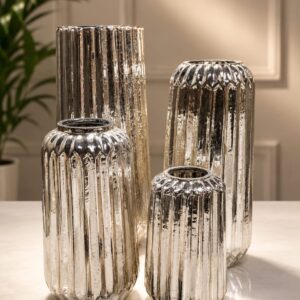 etallic Mercury Silver / Vintage Champagne-AF GLASS