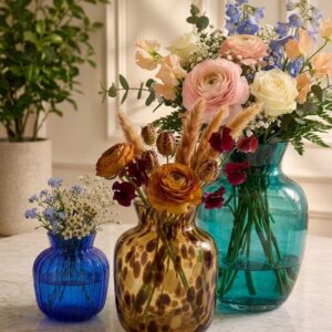 Assorted Bulbous Silhouettes with Flared Necks (Smooth Solid-AF GLASS