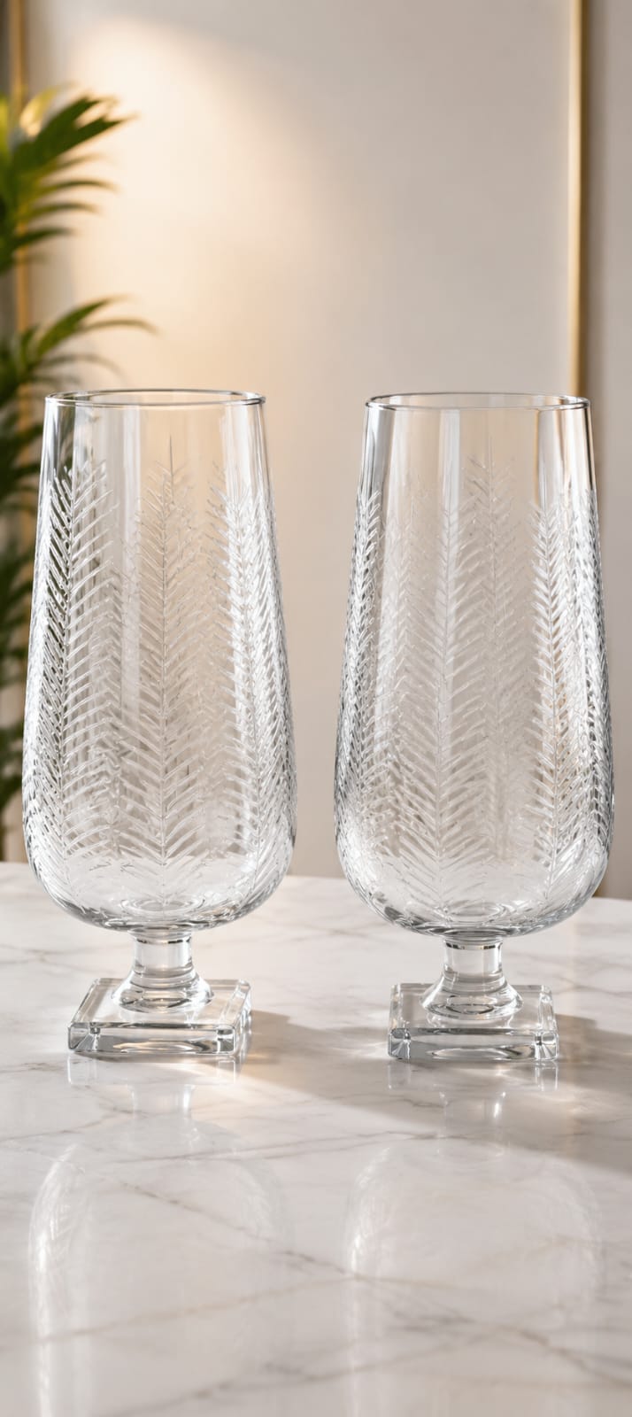 Pattern: Intricate Leaf Vein / Botanical Feather-AF GLASS - Image 4