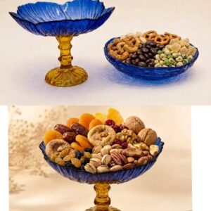 Fluted floral-petal design with textured organic-AF GLASS