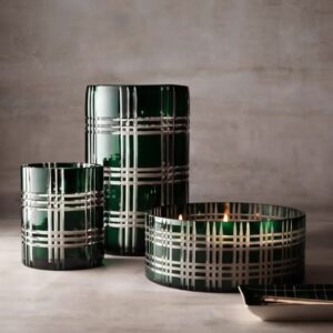 Classic Cut-Crystal Plaid (Checkered) Lattice Exterior-AF GLASS